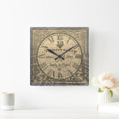 50e gouden bruiloft Jubileum verhit Vierkante Klok (Huis)