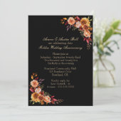 50e gouden bruiloft uitnodiging (Staand voorkant)