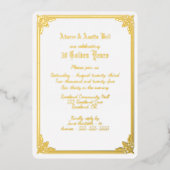 50e gouden bruiloft uitnodiging (Voorkant)