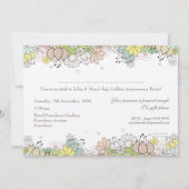 50e Gouden Bruiloft Uitnodiging Foto (Achterkant)