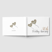 50e gouden huwelijksjubileum ballon gastenboek (Volledig)