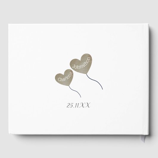 50e gouden huwelijksjubileum ballon gastenboek (Achterkant)