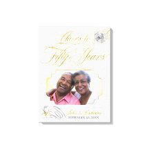 50e gouden huwelijksjubileum foto gouden rozen