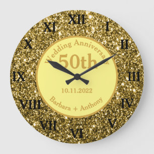 50e gouden huwelijksjubileum Sparkle Gold Glam Grote Klok