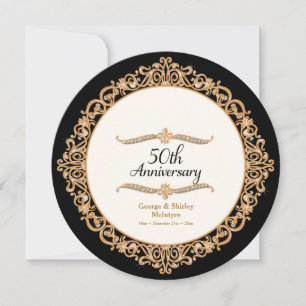 50e Gouden Huwelijksjubileum Viering Ronde Kaart