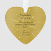 50e Gouden Huwelijksverjaardag Ornament (achterkant)