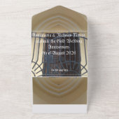 50e gouden huwelijksverjaardag uitnodiging motto (Buitenkant)