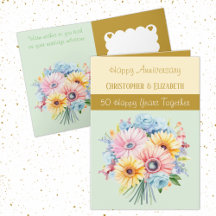50e Gouden Jubileum Bloemen Groen