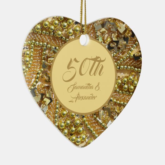 50e gouden Jubileum Keramisch Ornament (Rechts)