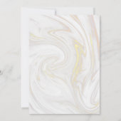 50e Gouden Jubileum Roze Goud Marmer Groene Tinten Kaart (Achterkant)