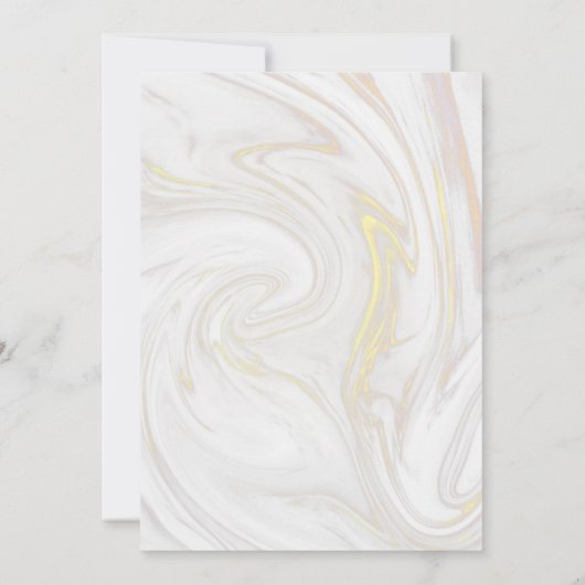 50e Gouden Jubileum Roze Goud Marmer Groene Tinten Kaart (Achterkant)