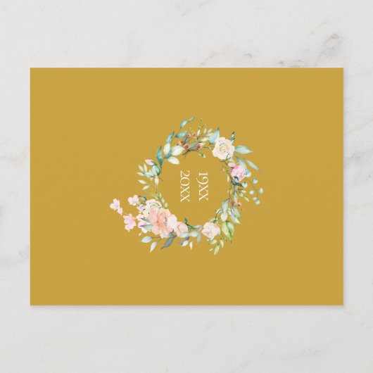 50e gouden jubileum We hernieuwen nog steeds onze  Uitnodiging Briefkaart (Achterkant)