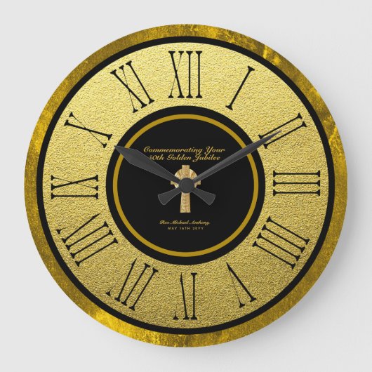 50e gouden jubileum wijding verjaardag Aangepast Grote Klok (Voorkant)
