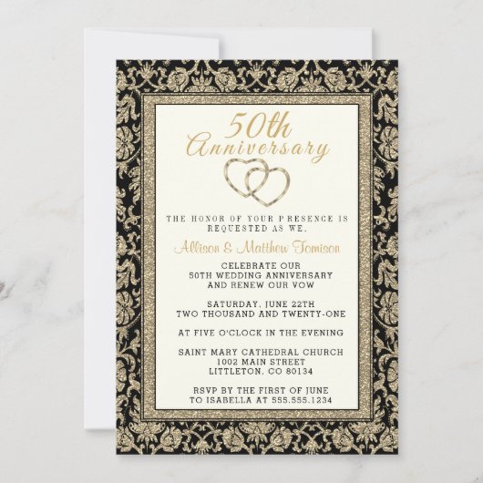 50e Gouden Jubileumviering Kaart (Voorkant)