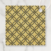 50e gouden paar bruiloft Jubileum glitter Bedankjes Labels (Achterkant)