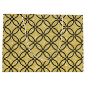 50e gouden paar bruiloft Jubileum glitter Groot Cadeauzakje (Achterkant)