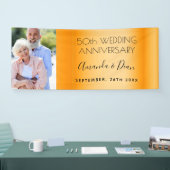 50e gouden trouwdag - aangepaste foto spandoek (Beurs)