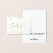 50e gouden trouwdag bedankt folie kaarten (Display)