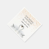 50e gouden trouwdag blanke zwanen houden van liefd servet (Hoek)