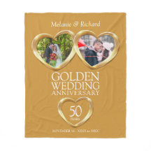 50e gouden verjaardag nu en dan fotoharten