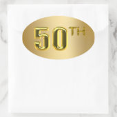 50e gouden zegels en Stickers (Tas)
