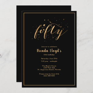 50e goudvijftigste verjaardag kaart