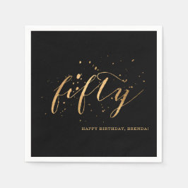 50e goudvijftigste verjaardag servet