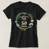  50e goudweddenschap Jubileum Golden Weddi T-shirt (Design voorkant)