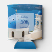 50e Griekse verjaardag gepersonaliseerd Blikjeskoeler (Achterkant)