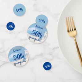 50e Griekse verjaardag gepersonaliseerd Confetti