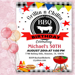 50e Grillen En Chillen Verjaardag  Kaart