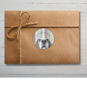 50e halve eeuw en fantastische verjaardag ronde sticker