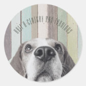 50e halve eeuw en fantastische verjaardag ronde sticker (Voorkant)