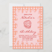 50e Hand getrokken Coquette Wavy Lijst Verjaardag Kaart (Voorkant)