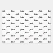50e Happy Birthday Custom Name Wrapping Paper (Voorkant 2)