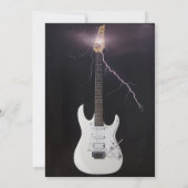 50e Heavy Metal Verjaardagsuitnodiging Gitaar GOTH Kaart (Achterkant)