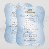 50e herdenkingsdag van het huwelijk: hernieuwing b kaart (Voorkant / Achterkant)