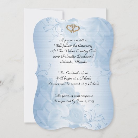 50e herdenkingsdag van het huwelijk: hernieuwing b kaart (Achterkant)