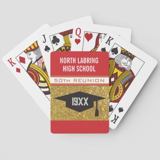 50e hereniging! Aangepaste feesttijd Pokerkaarten (Achterkant)