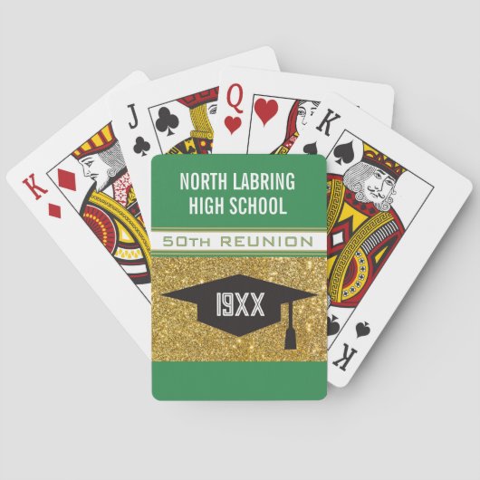 50e hereniging! Aangepaste feesttijd Pokerkaarten (Achterkant)