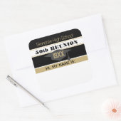 50e hereniging! Klasse hereniging naam sticker (Envelop)