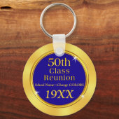 50e High School Reunion Ideas JOUW TEKST, COLORS Sleutelhanger (Voorkant)