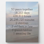 50e huwelijksfeest Jubileum Fotoplaat (Voorkant)