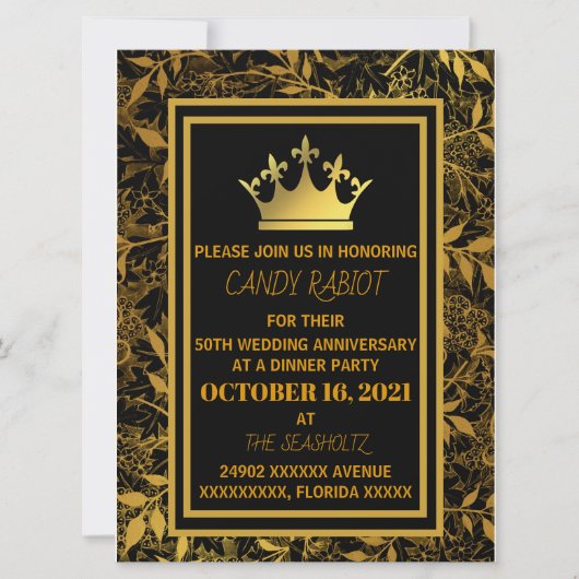 50e huwelijkshuwelijksdag (Voorkant)