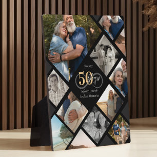50e Huwelijksjubileum Fotocollage Aandenken Fotoplaat