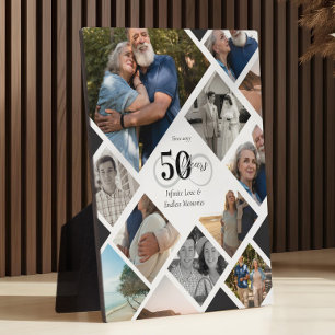 50e Huwelijksjubileum Fotocollage Aandenken Fotoplaat