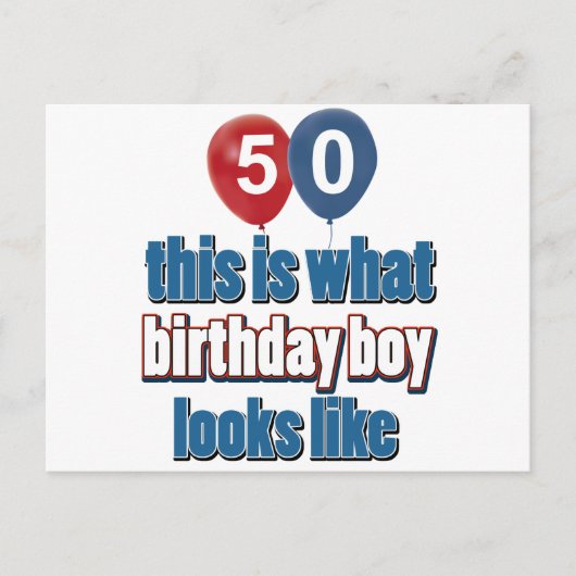 50e jaar design briefkaart (Voorkant)