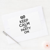 50e jaar design rechthoekige sticker (Envelop)