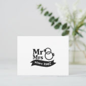 50e jaar Jubileum Couples Gift Mr. Mrs. 1967 Briefkaart (Staand voorkant)