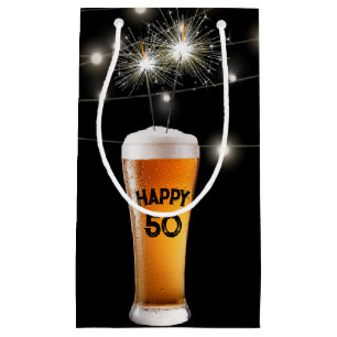 50e jaarsparkler in bier klein cadeauzakje